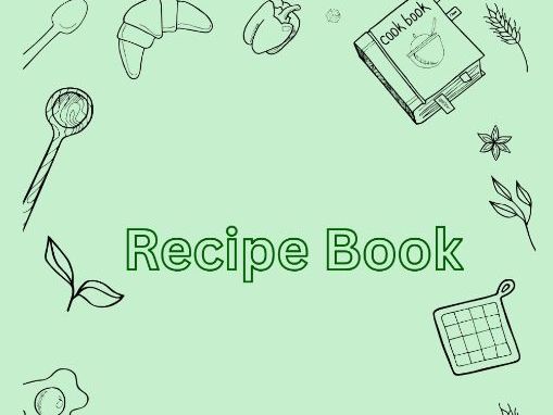 Recipe book  with  over 50 step by step photos