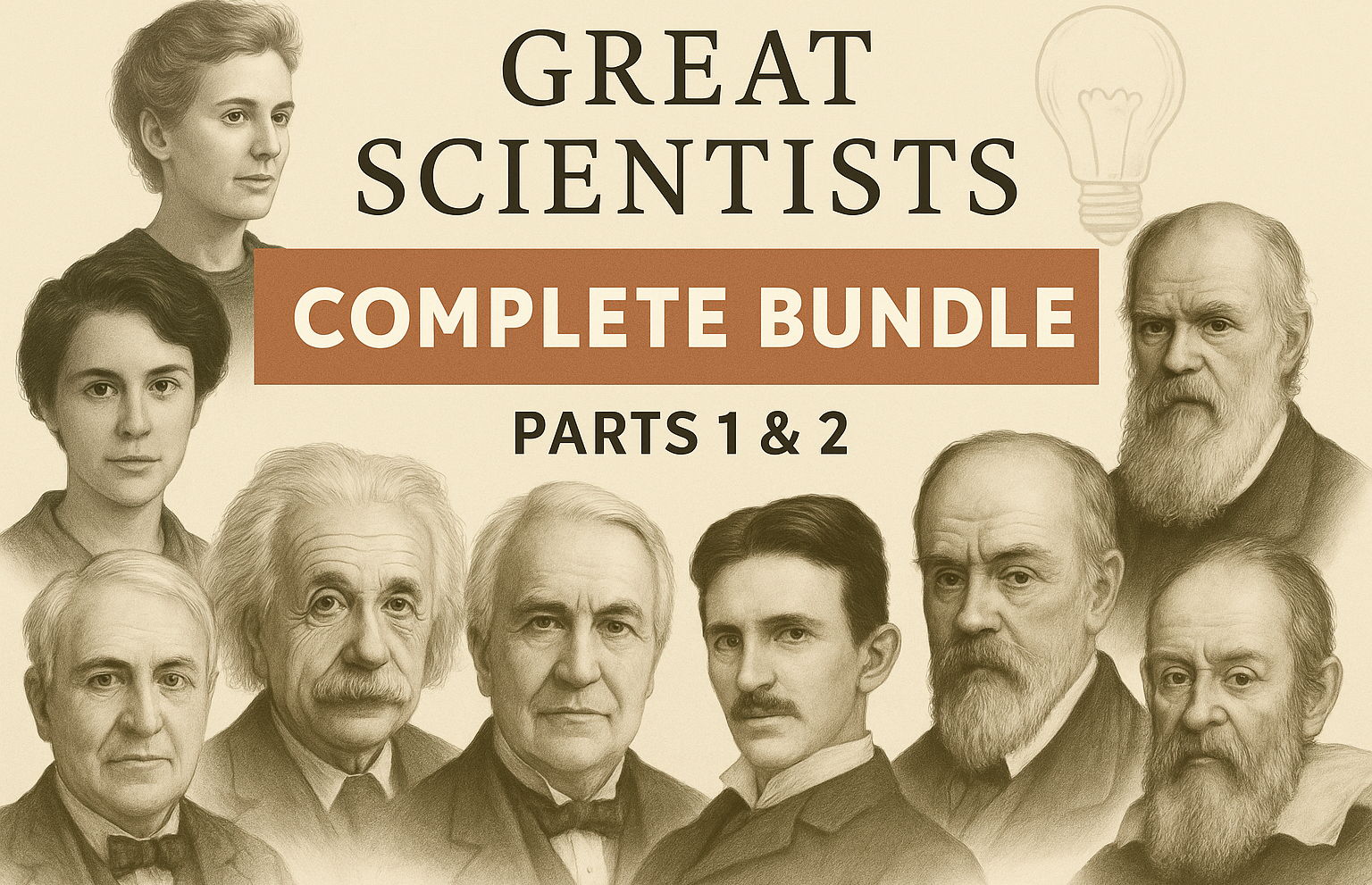 Great Scientists – Complete Bundle (Parts 1 & 2) | KS2–KS3 Classroom Display + Quiz Pack