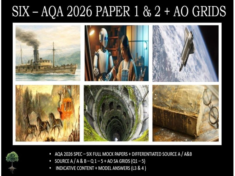 SIX - AQA PAPER 1 & 2 | 2026 FULL MOCKS | AO GRIDS