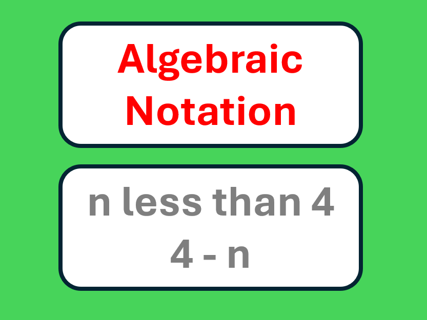Forming Algebraic Expressions Worksheet