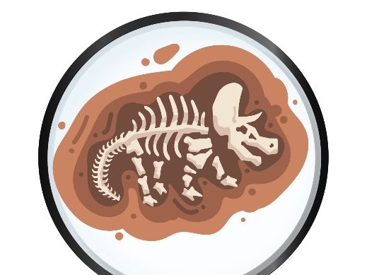Dinosaur Fossil Magnifying Glass Art Activity