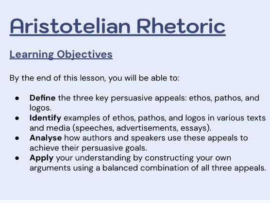 Aristotelian Rhetoric