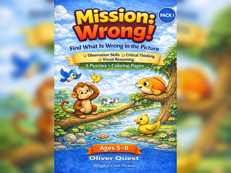 Mission: Wrong ! worksheets / Activity Pack 1