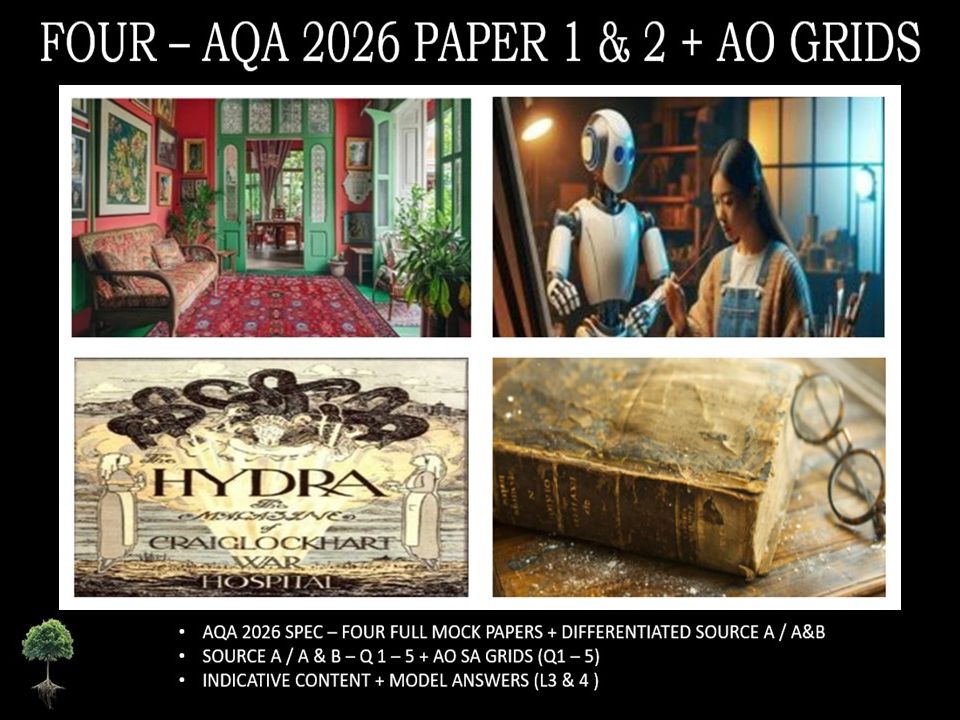 FOUR - AQA PAPER 1 & 2 | 2026 FULL MOCKS |  AO GRIDS