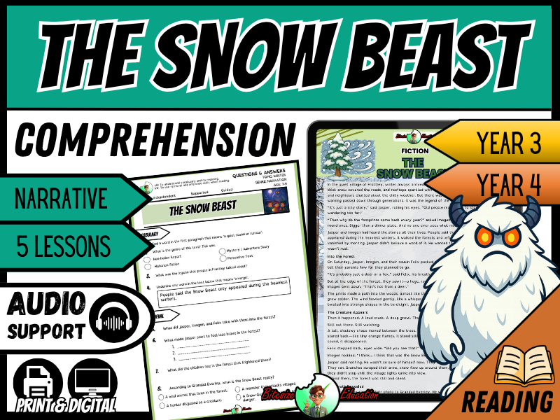 The Snow Beast | Reading Comprehension | Year 3/4