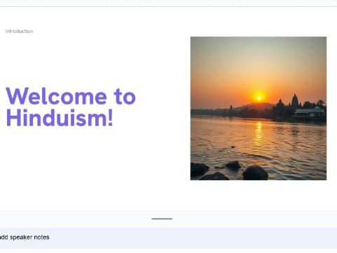 Welcome to Hinduism! Key Stage One Assembly/Lesson - Powerpoint