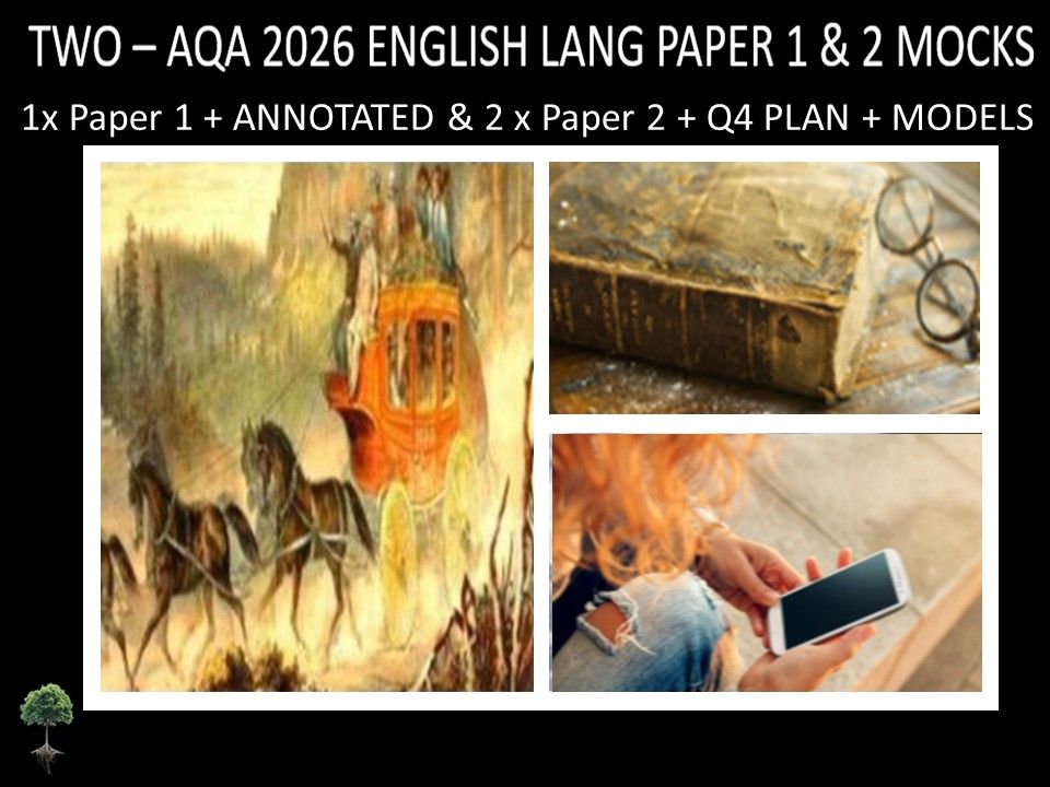 THREE - AQA PAPER 1 & 2 | 2026 FULL MOCKS | ANNOTATED | Q4 PLAN | MODELS