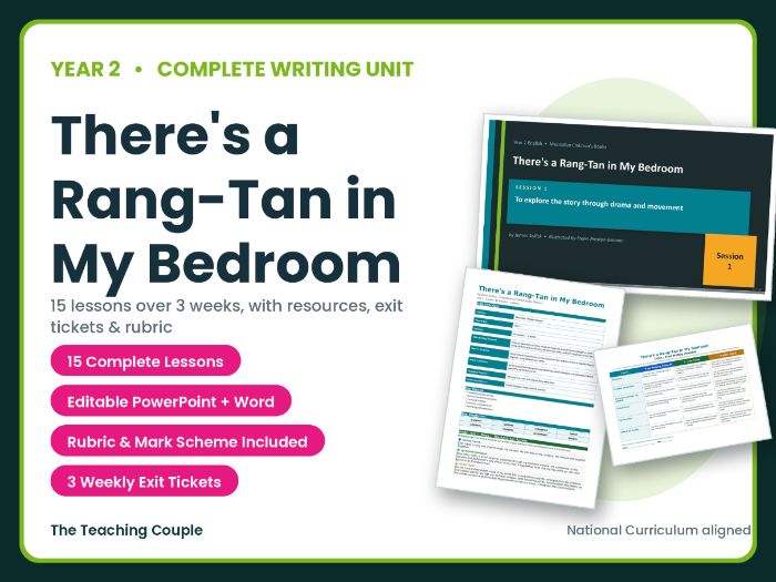 There's a Rang-Tan in My Bedroom | Year 2 English Unit | 15 Complete Lessons
