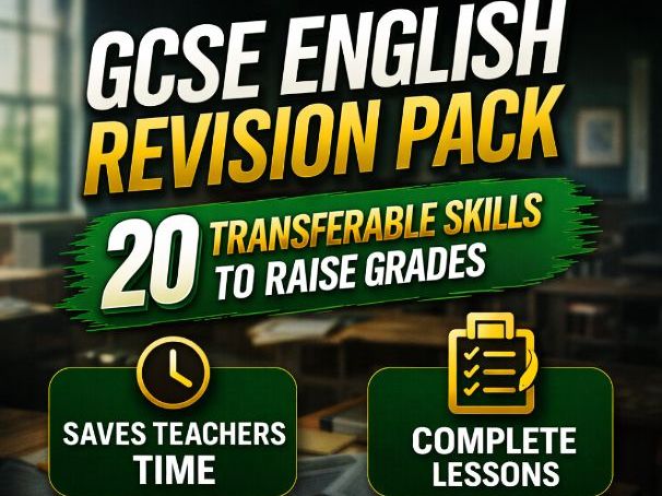 GCSE English Revision Pack: 20 Transferable Skills to Raise Grades