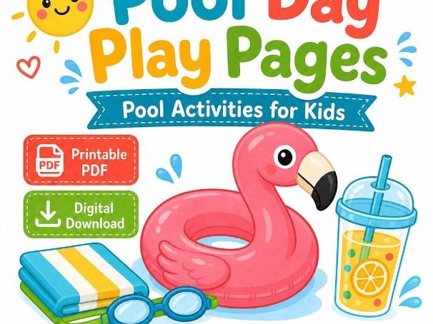 Pool Day Play Pages
