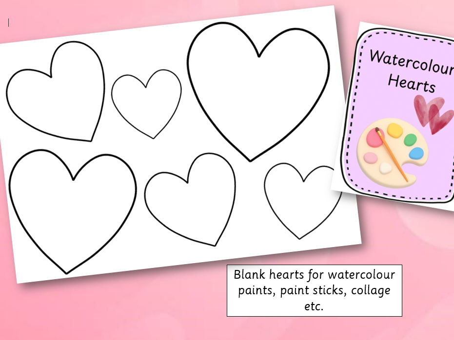 Watercolour Hearts Valentine's Theme