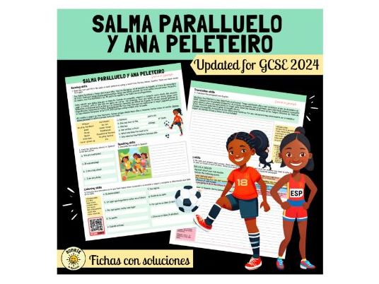 Salma Paralluelo y Ana Peleteiro. GCSE worksheet. Reading, listening, speaking & writing. Answers