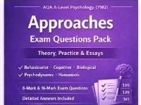 AQA A-Level Psychology Approaches Questions Pack (7182) | Exam Practice + Essays