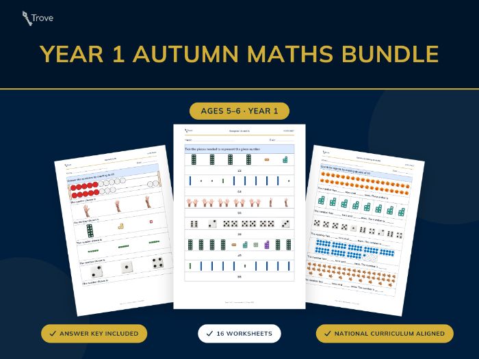 Year 1 Maths Autumn Term  Resource Pack