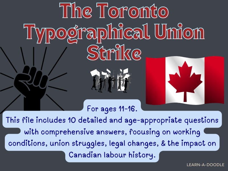 The Toronto Typographical Union Strike Q&A Package!