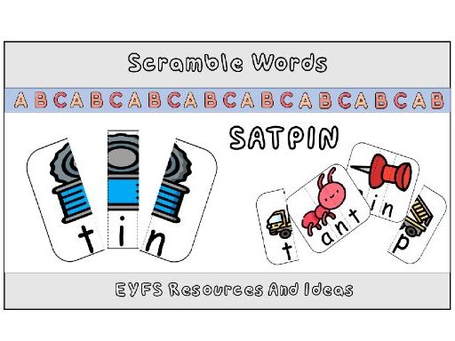 Phase 2 Phonics Word & Picture Matching Cards (SATPIN)