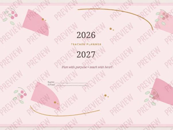 Digital Teacher Planner 2026–2027 | Clickable GoodNotes Diary and Calendar