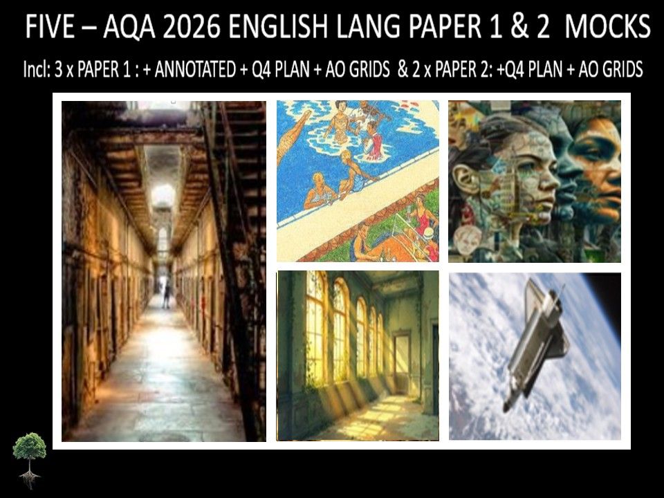 FIVE - AQA PAPER 1 & 2 | 2026 FULL MOCKS | ANNOTATED | Q4 PLAN | AO GRIDS