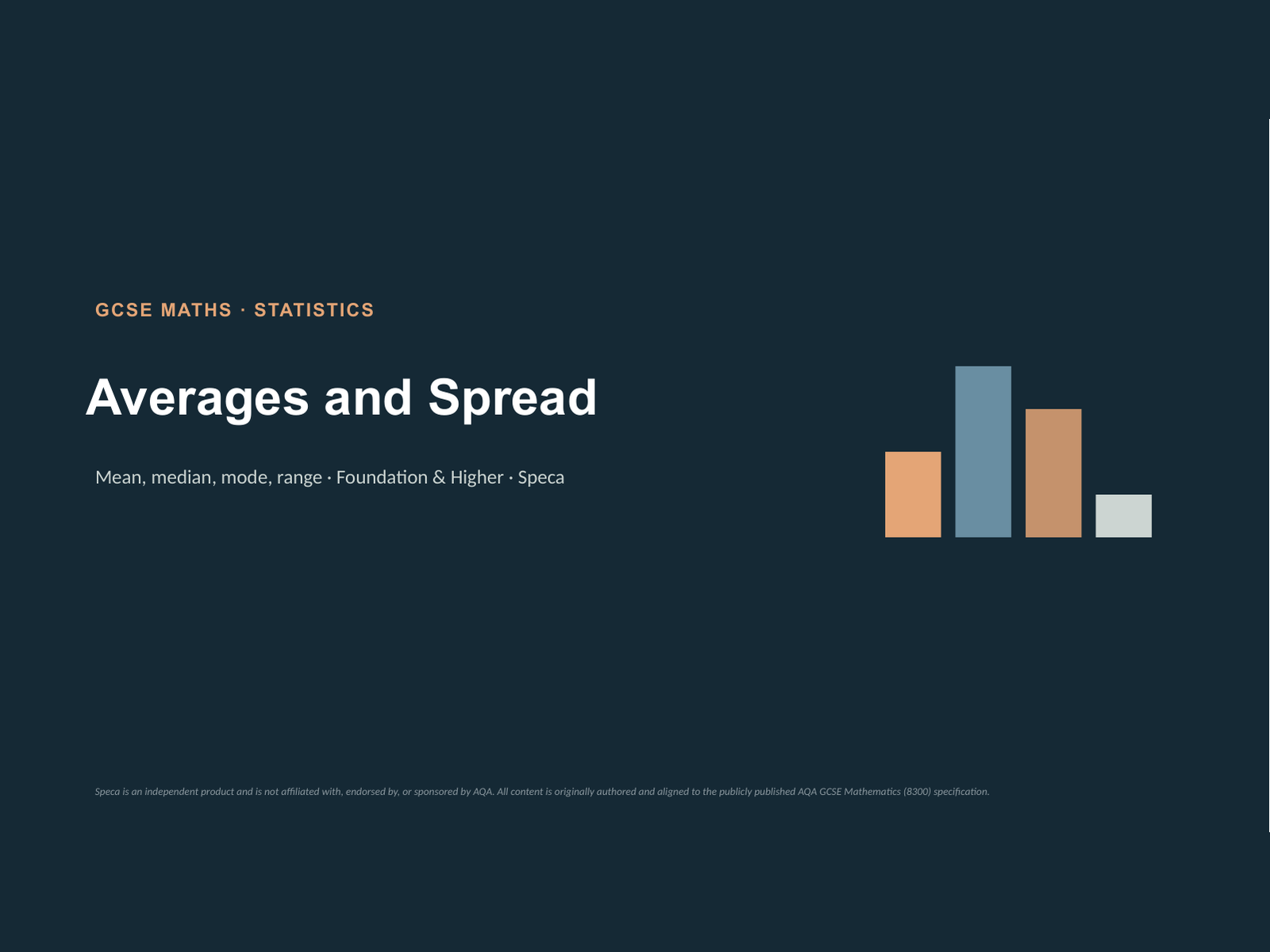 Averages and spread: complete AQA GCSE lesson bundle