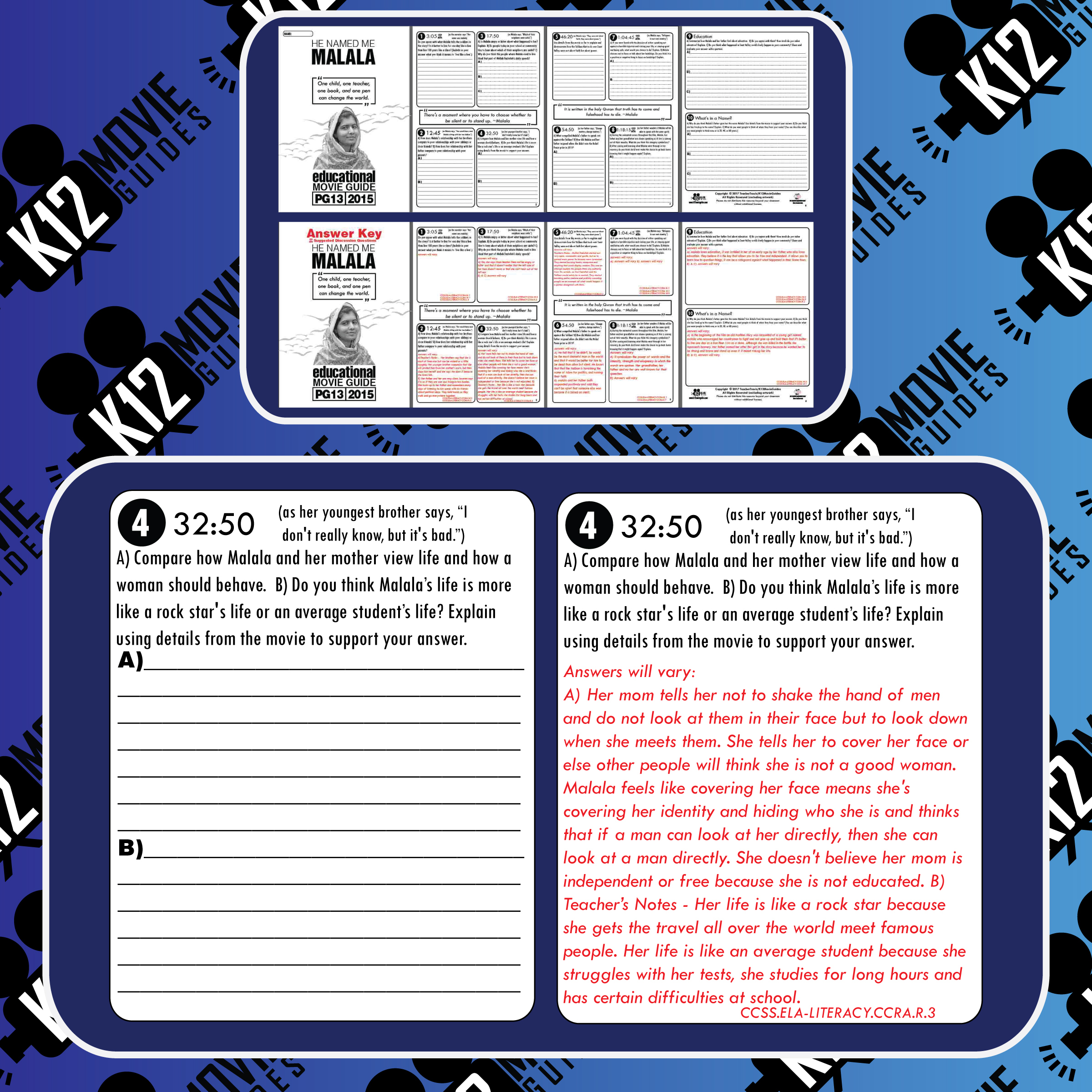 He Named Me Malala Worksheet Pdf