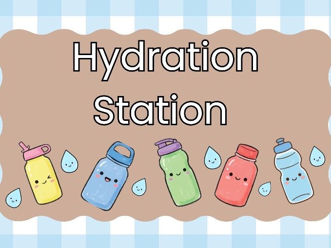 Hydration and Lunch Box Station Poster