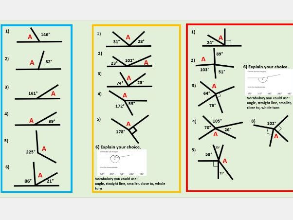 Missing Angles year 6