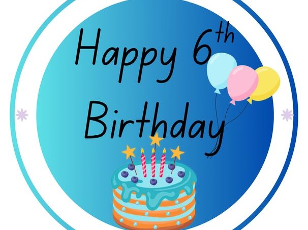 Birthday Stickers age 1-11 years - blue