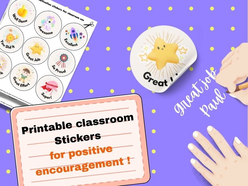 Student Motivation Stickers | Printable Classroom Rewards