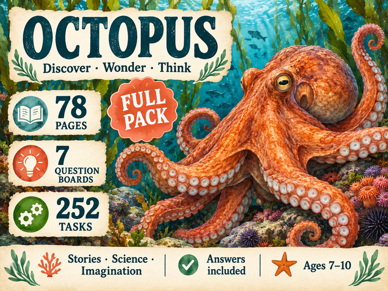 Discover the Octopus — Stories, Science Questions and Imagination for Kids