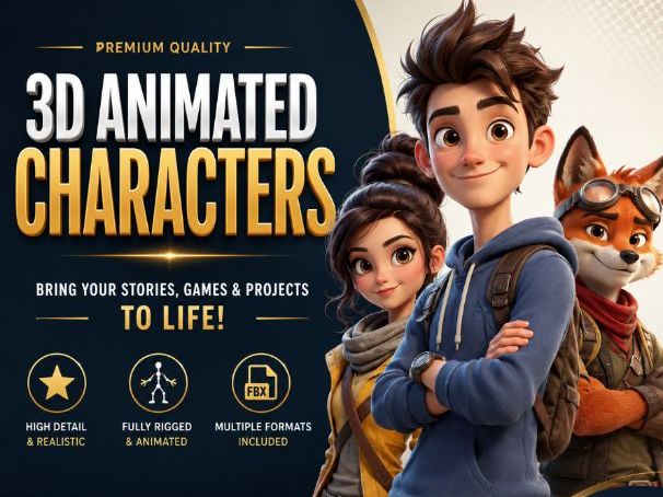 Stunning 3D Avatars and Characters