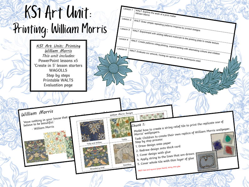 KS1 Art Unit: Printing - William Morris