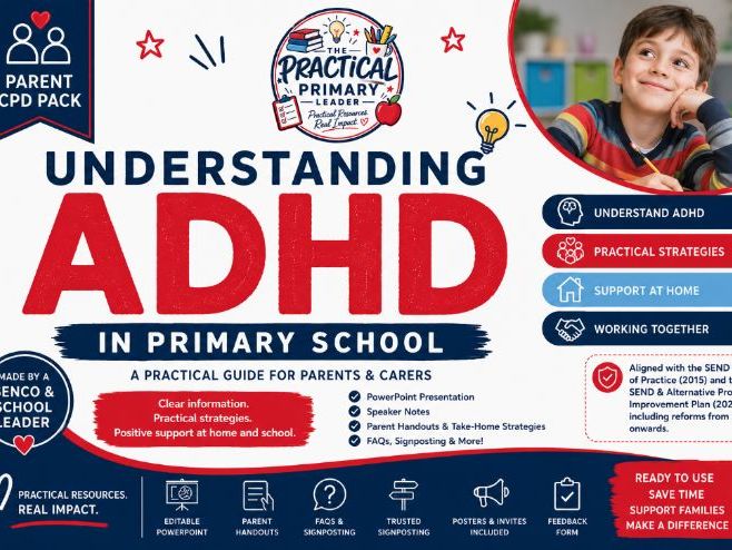 Understanding ADHD | Complete Primary Parent Workshop & SENCO Pack