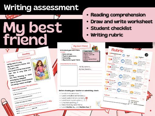 MY BEST FRIEND | Reading and writing activity