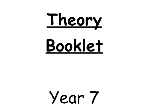 Year 7 Music Theory Booklet