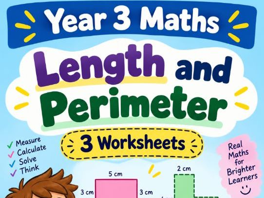 Year 3 Maths – Length and Perimeter | 3 Printable Worksheets