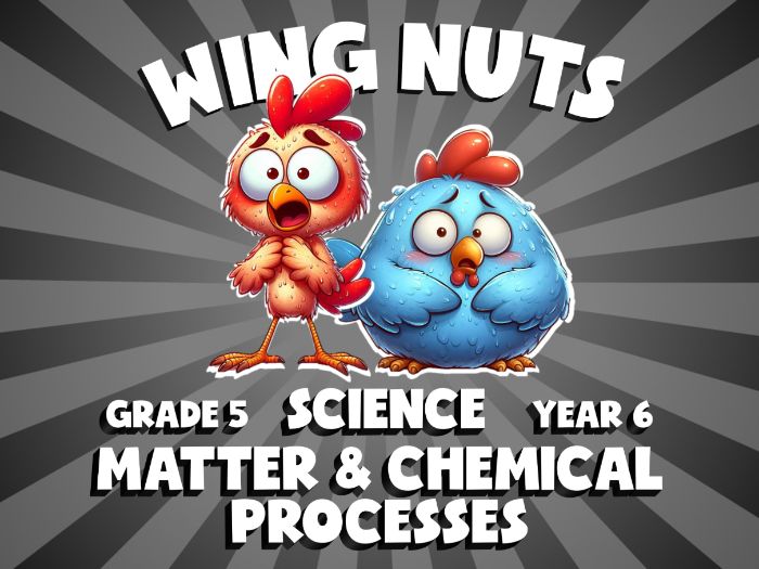 Matter & Chemical Processes WING NUTS Science Game | No-Prep Year 6 Review Activity