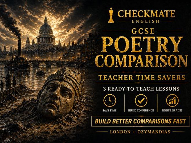 GCSE Poetry Comparison: London & Ozymandias | 3 Lessons + Model Answers