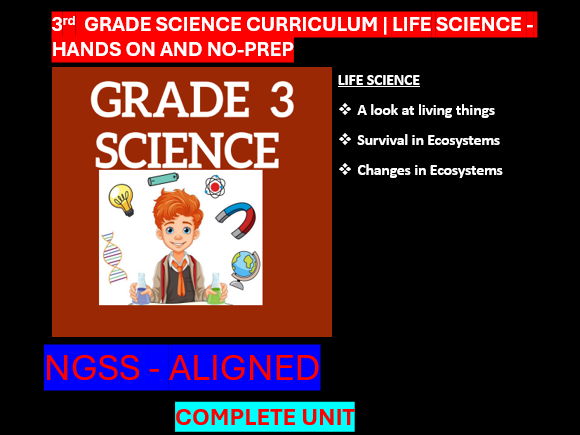 Grade 3 Science Curriculum Life Science | Hands-on and No-prep-NGSS