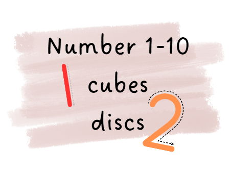 Number cube discs