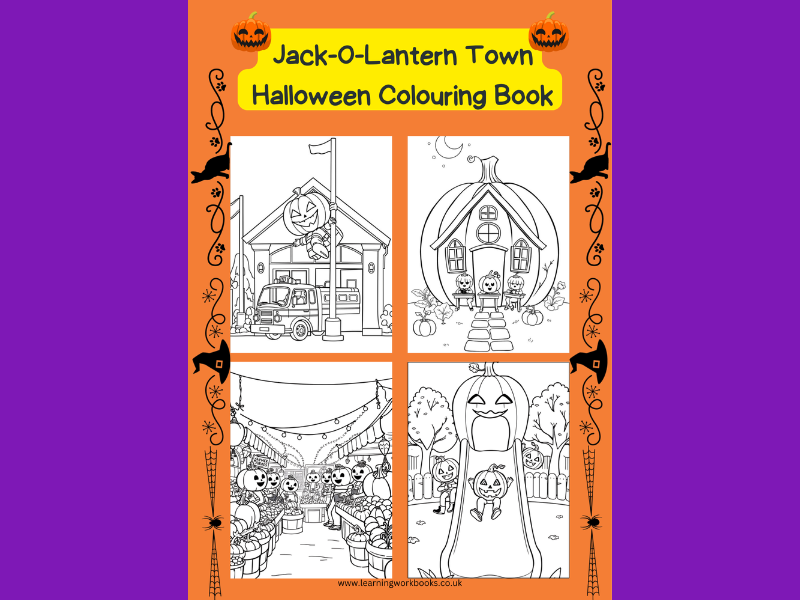 Jack-O-Lantern Town Halloween Colouring Book