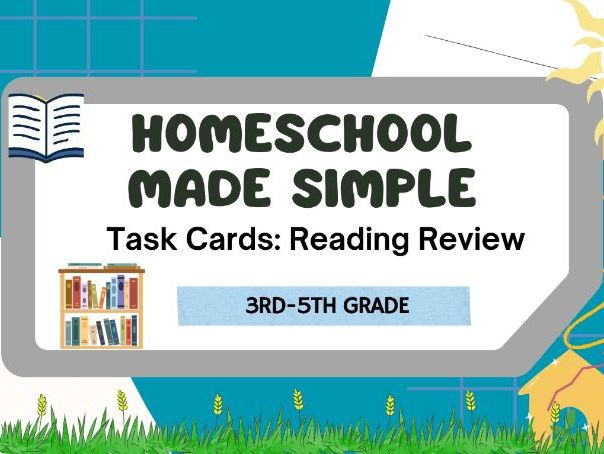 Task Cards | Reading Review | Grades 3rd-5th