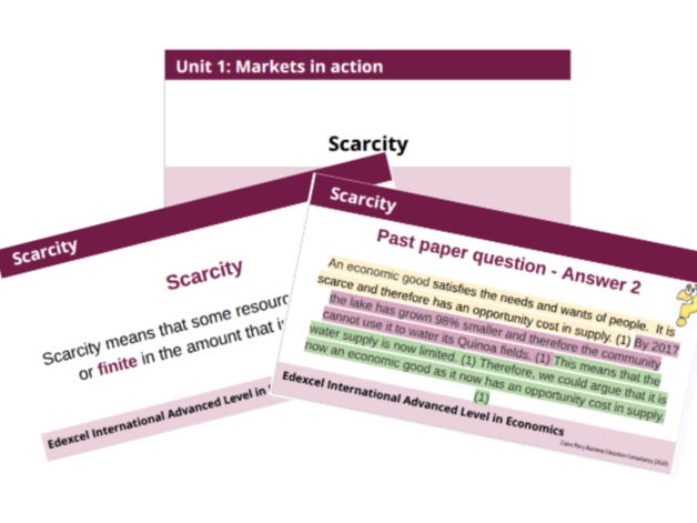 Scarcity 1.3.1 Introductory concepts: The Nature of Economics