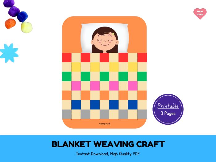 Weaving Paper Craft for Preschool Kids