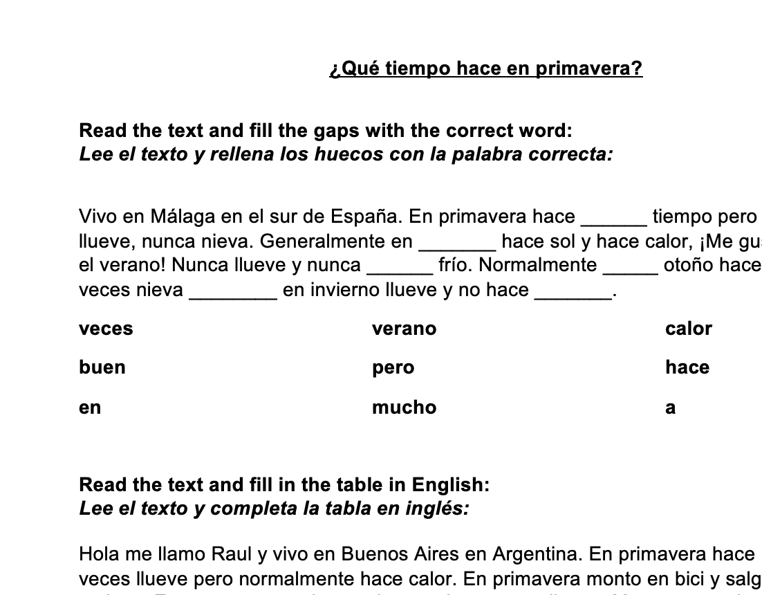 Viva 1 Module 2 'Mi tiempo libre' Complete chapter | Teaching Resources