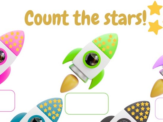 Count the Stars Maths Activity 1-15