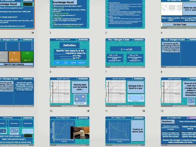 AQA GCSE Physics P6 P6.3 - Changes of state | + Free AI Long-Answer Marking