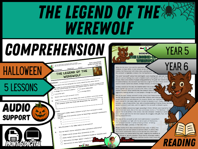 The Legend of the Werewolf | Reading Comprehension | Year 5/6