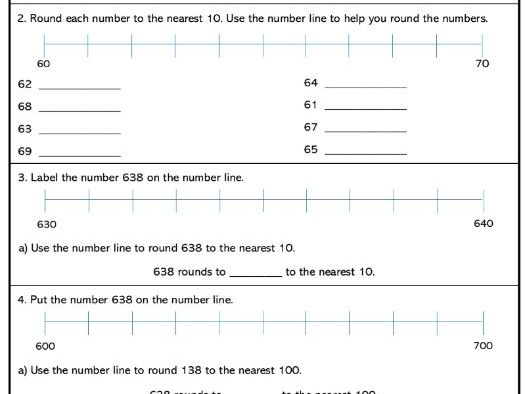 Rounding to the nearest 10, 100 or 1,000 Easy