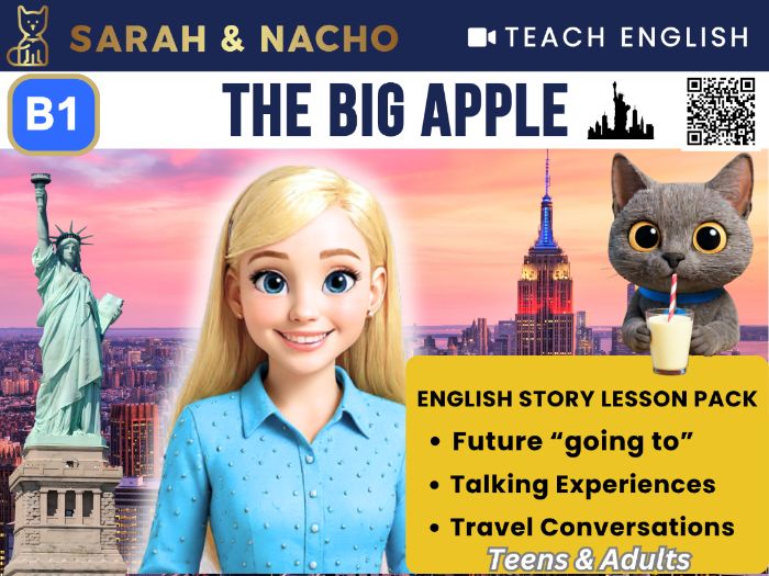 New York | B1 ESL Future Tense  |  English Video Story Lesson