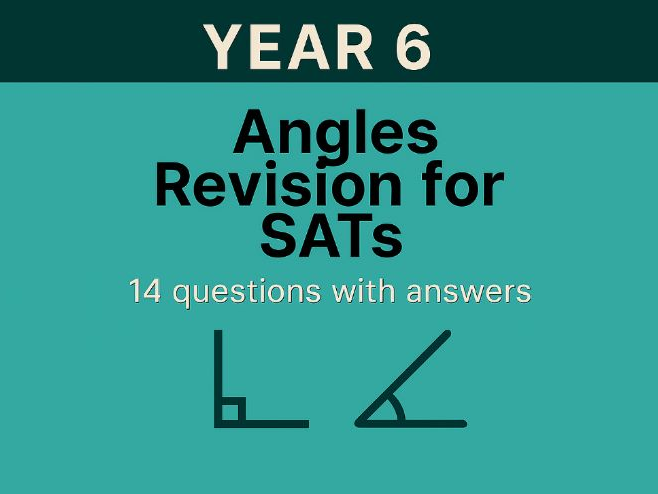 Year 6 Maths Revision for KS2 SATs: Angles | 14 Questions with Answers